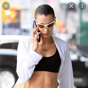 LEXXOLA ‘Neo’ White / Honey Sunglasses